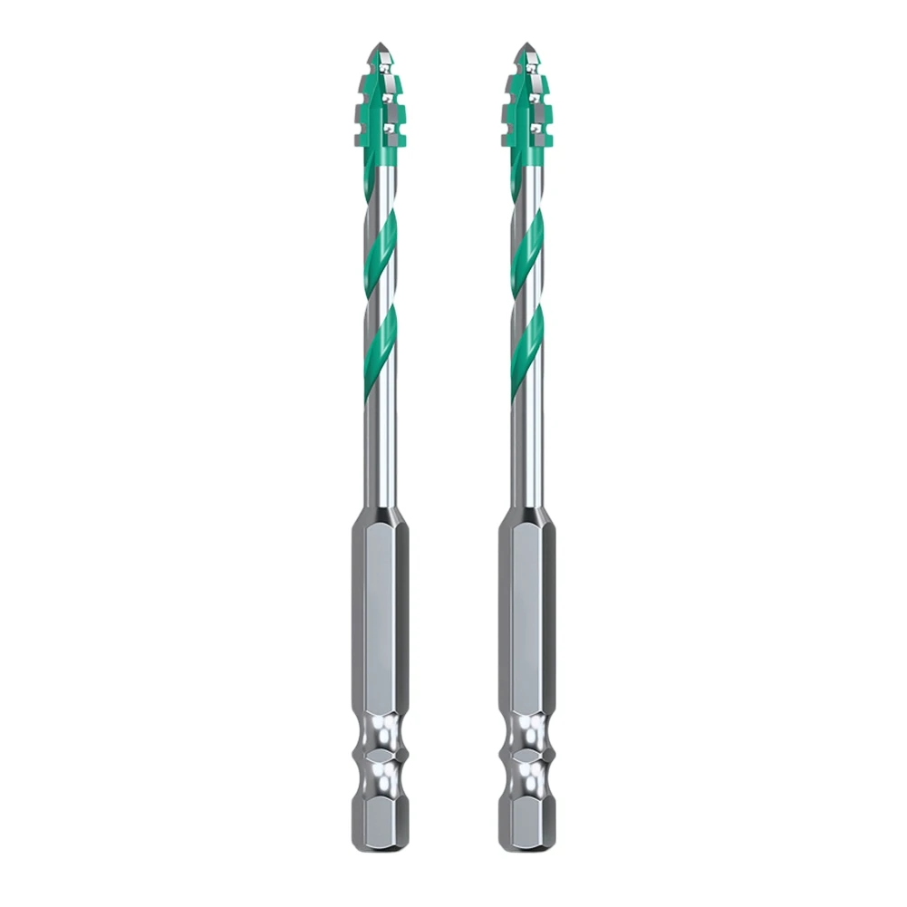 

Multi-Material Bits Drill Bits Home Improvement Workshop Tasks Four-edge Serrated Glass Wood Metal Tiles Versatile Compatibility