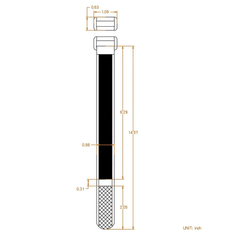 Pingente Magnético Multímetro, Medidor Digital Lanyard Portátil, Strap Hanging Magnet Strap, Pode pendurar braçadeira, Durável, Conjunto 3 pcs