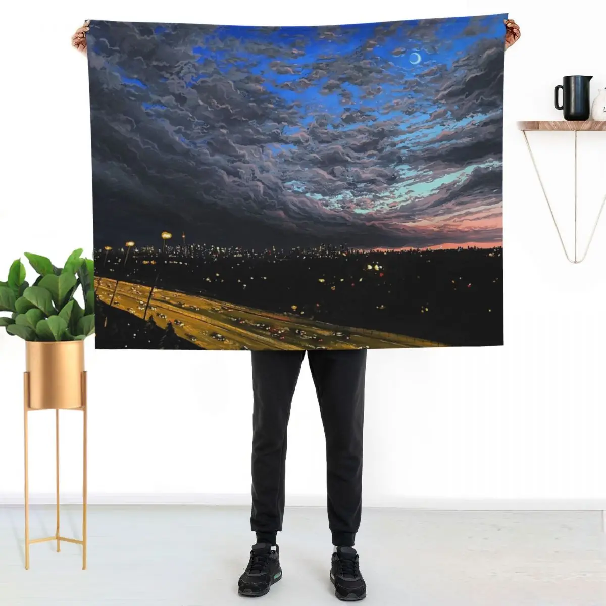 Night Cruiser Throw Blanket Weighted Giant Sofa Single Decorative Sofa blankets ands Camping Blankets