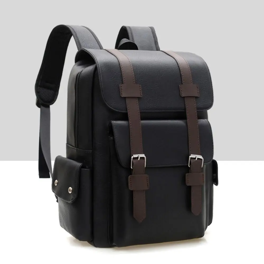 Casual Large Capacity Computer Bag PU Waterproof Business Computer Bag Multifunctional Office Bag School Use
