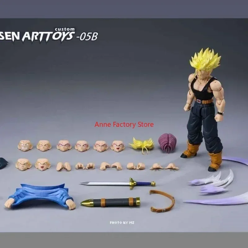 Figurine Dragon Ball Shf Super Saiyan Trunks, jouet d'action, modèle de poupées à collectionner, ornement, cadeau de Festival, en Stock