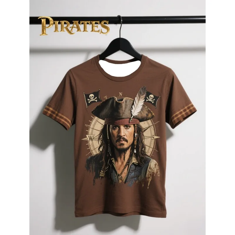 

MOTO-Hot - Selling Pirates Tee on Aliexpress: Adult Jack Sparrow Print, Vintage Pirate Design