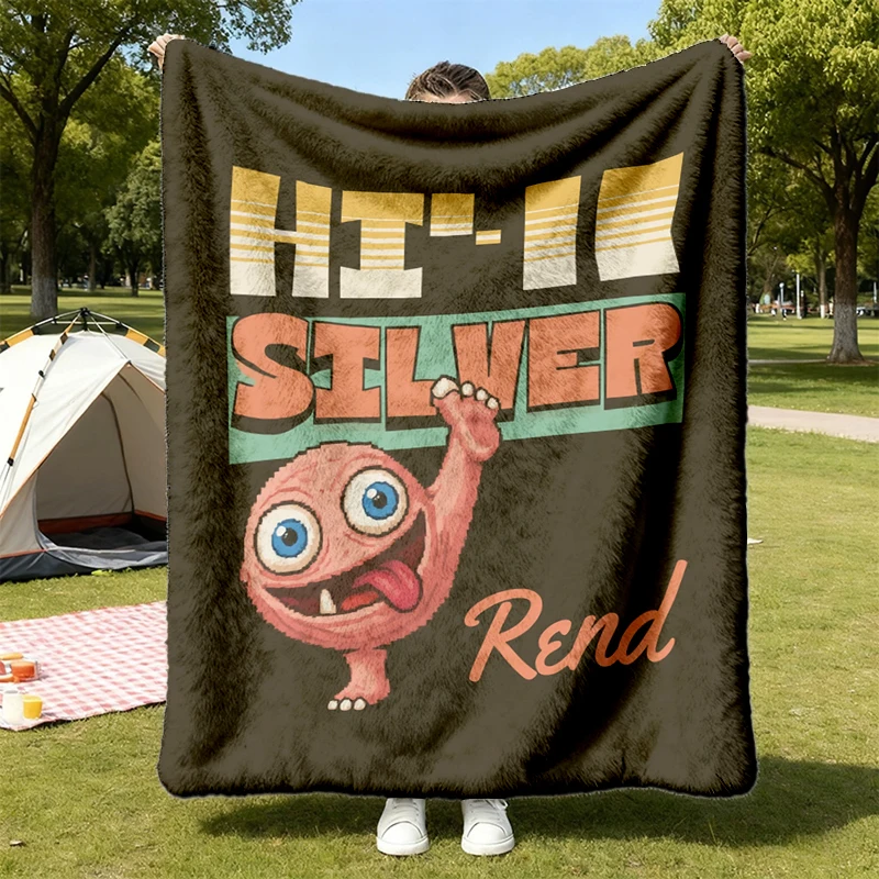 Hi-Yo Silver, Dungeon Crawler Carl, Sir Rend, Flannel Blanket, Book Lover Gift