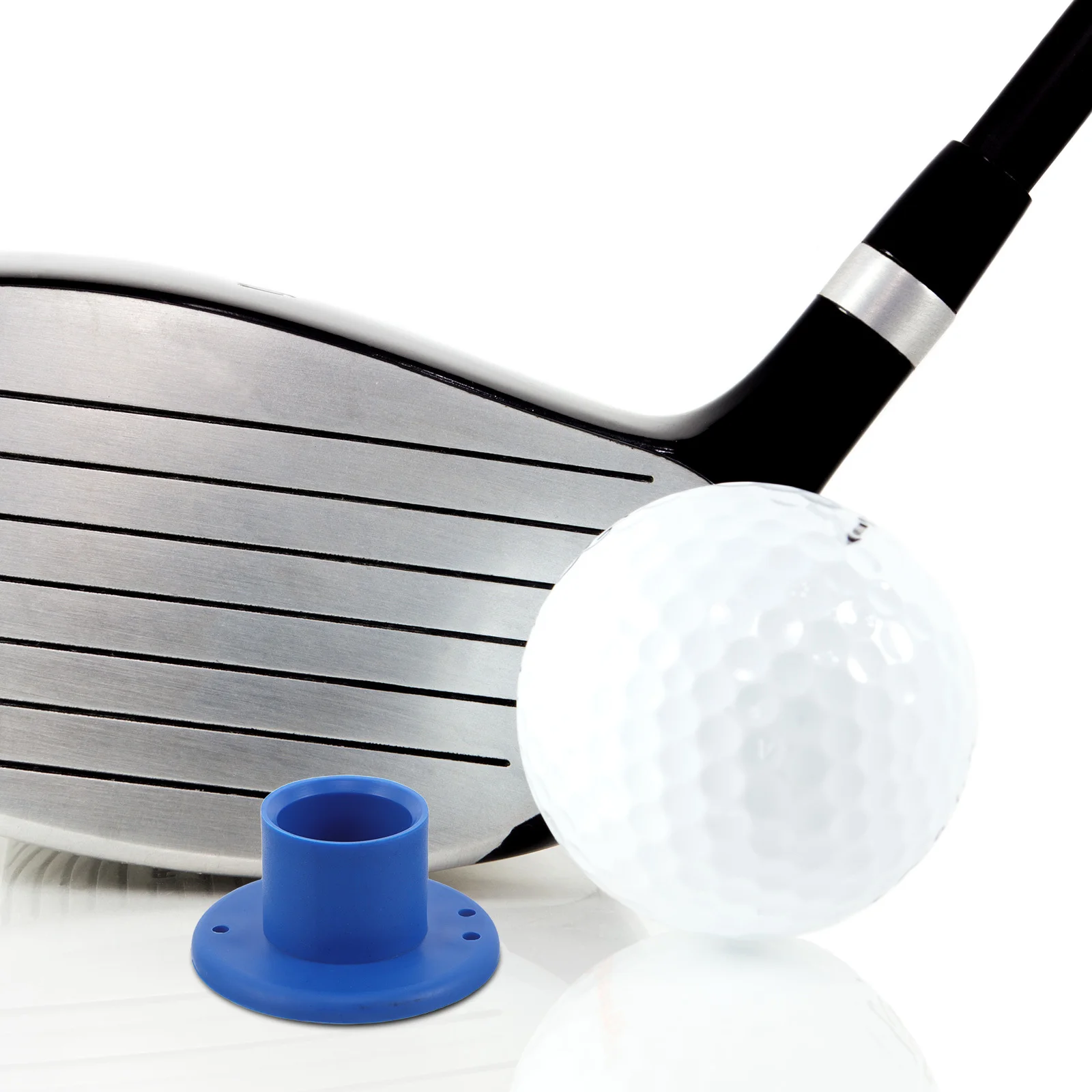

2pcs Golf Practice Tees Rubber Ball Holders For Driving Putting Range Accuracy Boost Vibration Reduction Reusable Golf Training