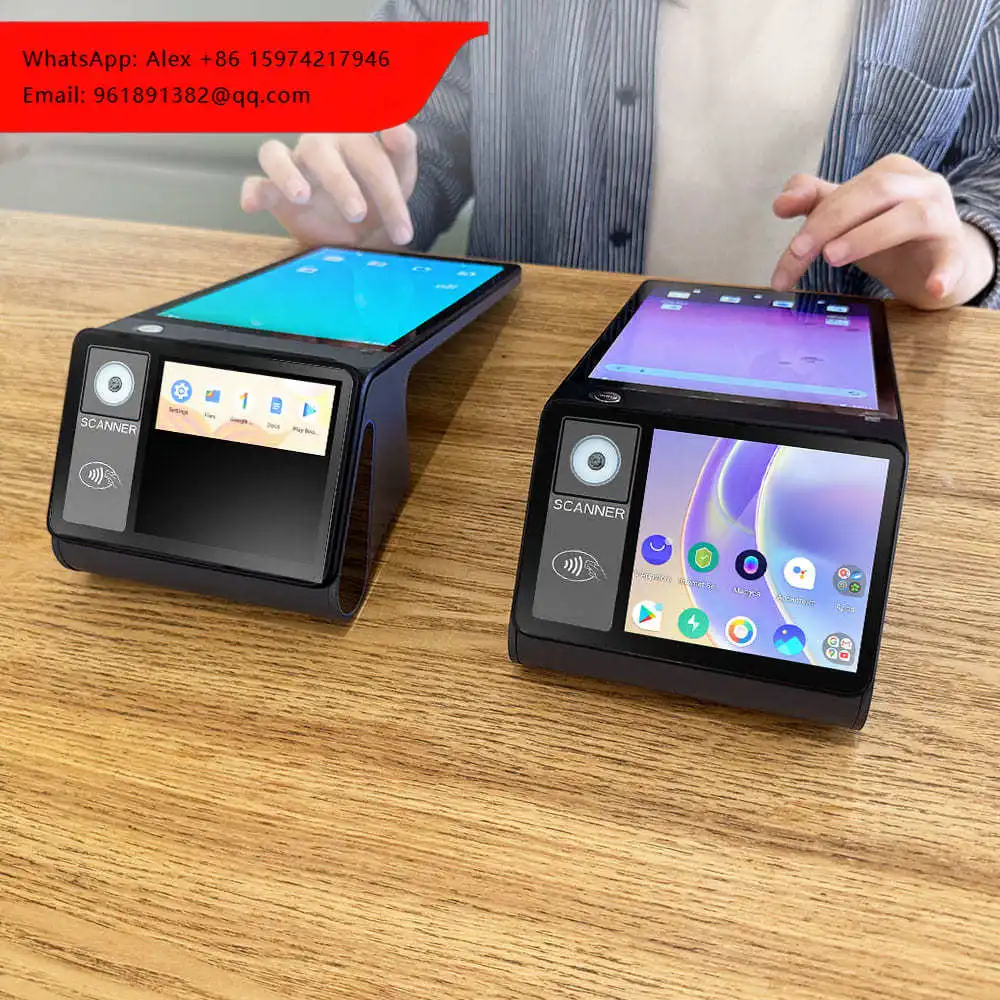 

Portable Handheld Z108 POS Terminal 2 SAM Slots 58mm Thermal Printer Mobile Payment Pos