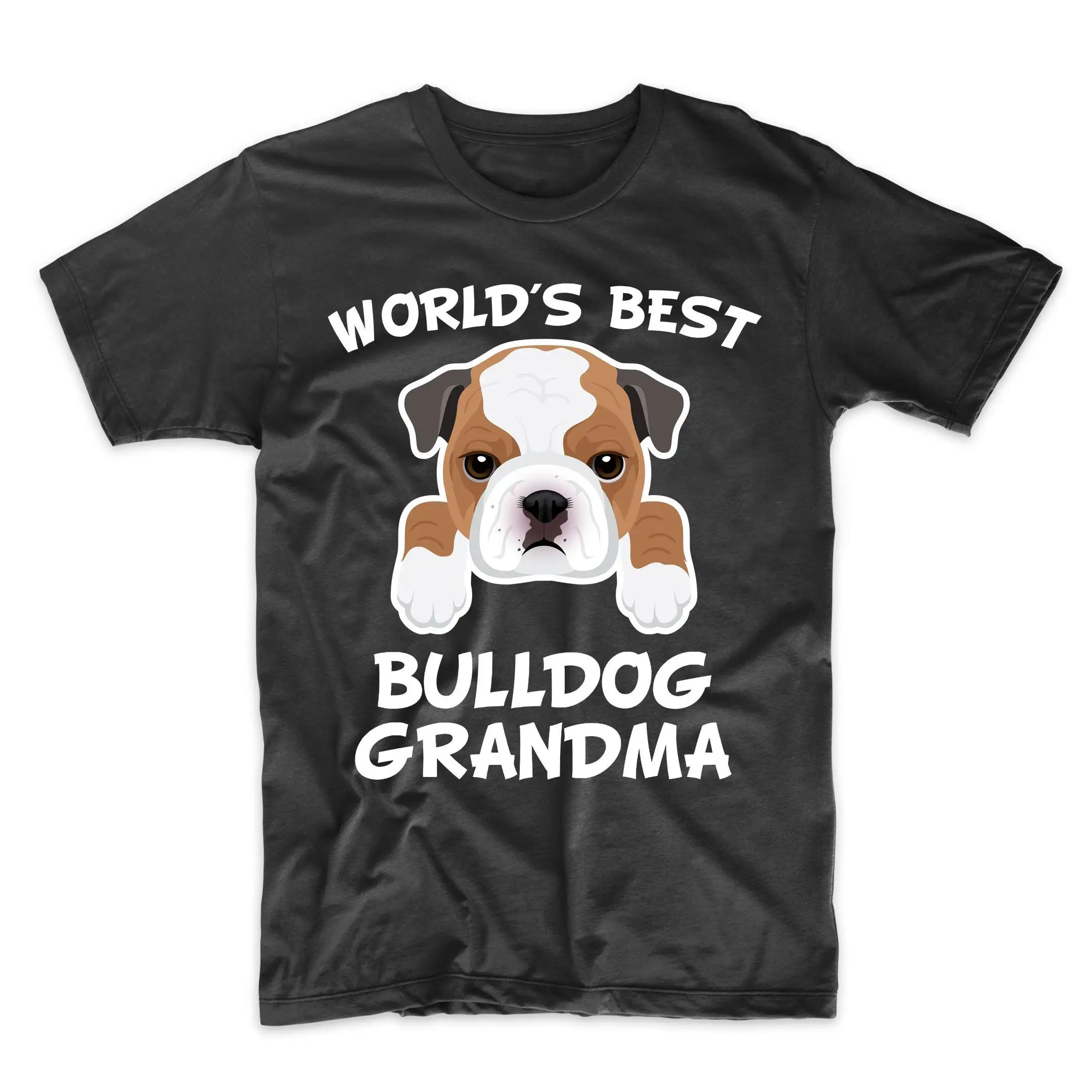 Bulldog Grandma T Shirt World'S Best Dog Granddog