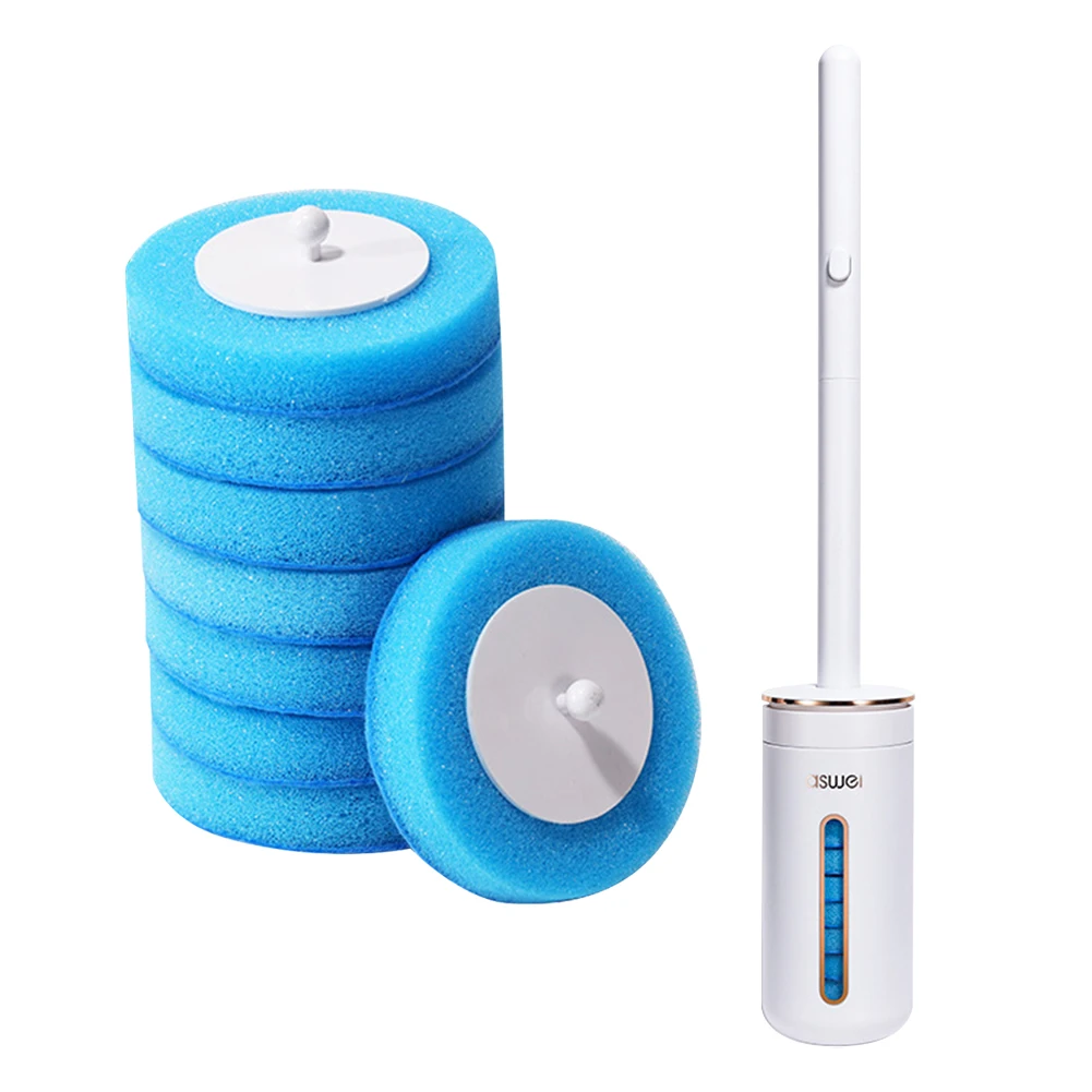 Disposable Aromatherapy Toilet Cleaner Wall-mounted Toilet Cleaner Scrubber Long Handle Ergonomics Toilet Bowl Cleaning Kit view 4