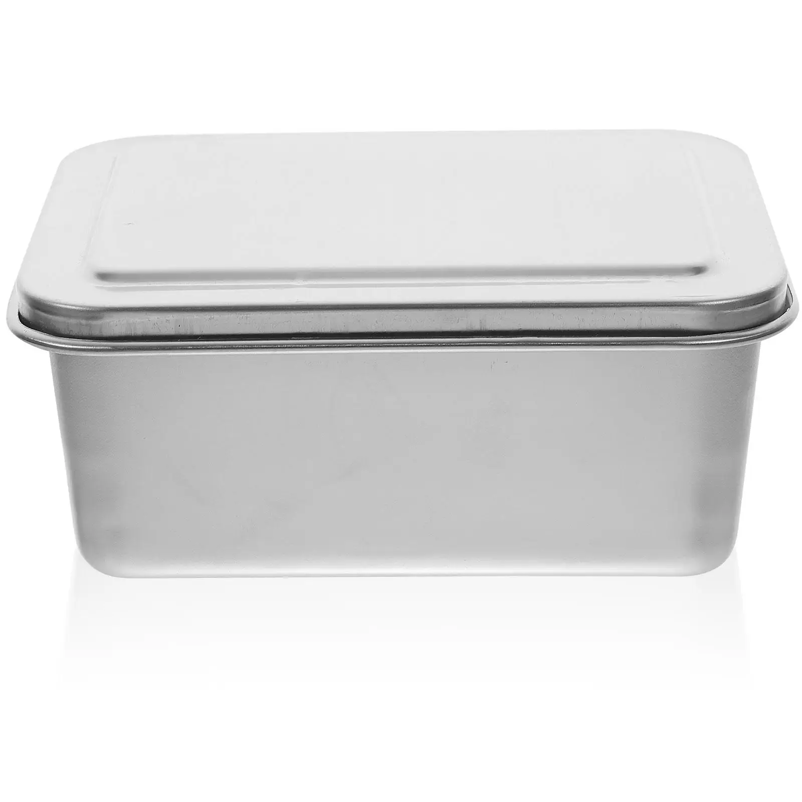 

Stainless Steel Mold Kitchen Storage Silver Household Baking Pan Foil Cookie Container Container Baking Mold Pans Box