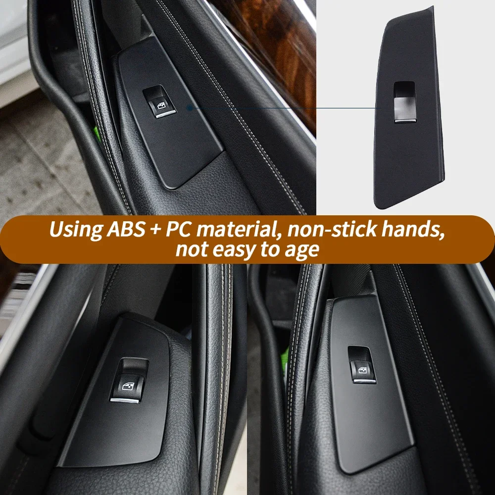 LHD Car Interior Left Right Door Window Lift Switch Cover Panel Trim For BMW G30 G31 F90 5 Series M5 525 528 530 540 2017-2021