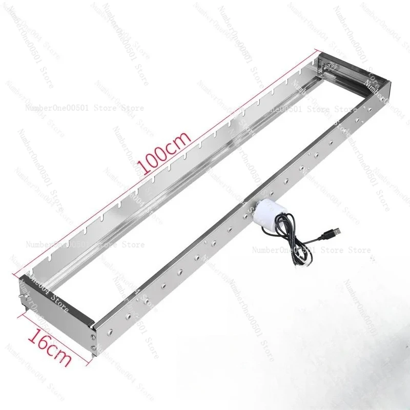 

Automatic barbecue flip shelf adjustable width tumble skewer machine 5V can be connected to power bank AC and DC