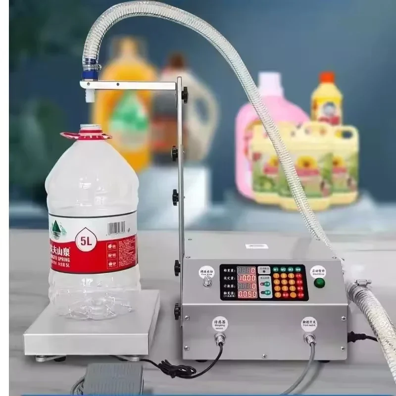 CSY-L36 Single Head Automatic Digital Control Panel Quantitative Beer Beverage Oil Bottle Filler Small Scale Efficient Accurate