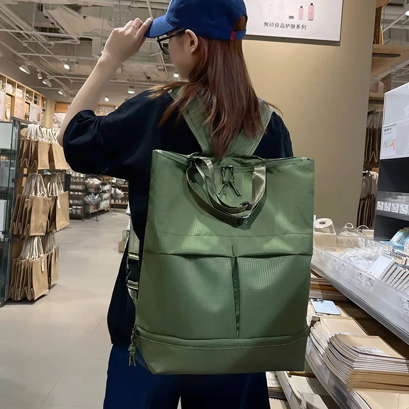NEW Unisex Large Capacity Nylon Backpack Men Waterproof Sports Bag Women Casual Travel Backbag Trend School Bags Leisure Handbag