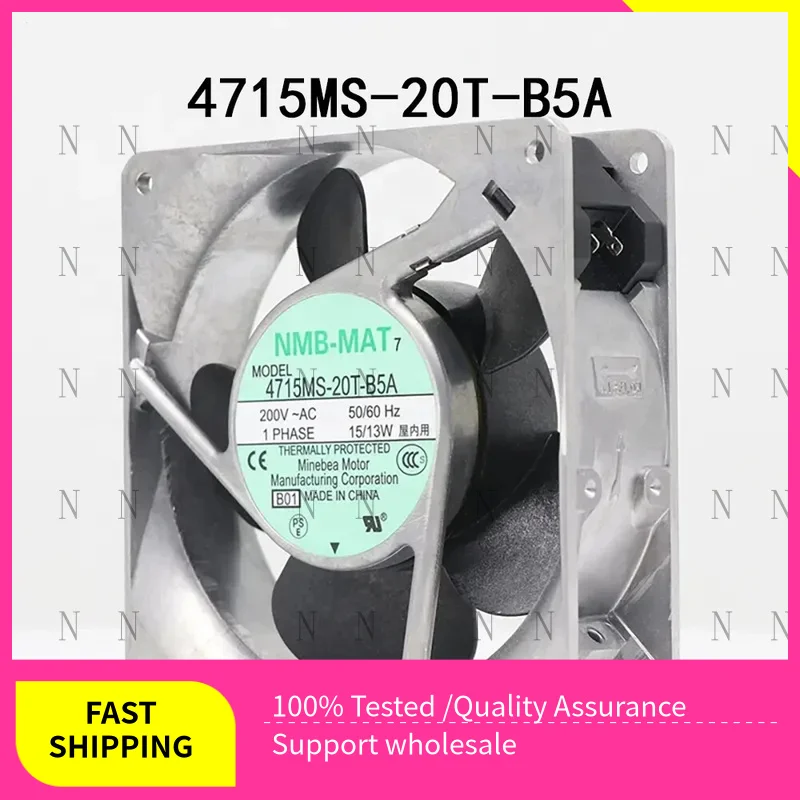 

YJJ ДЛЯ NMB-MAT Прочный промышленный серверный вентилятор 4715MS-20T-B5A 120*120*38 мм 200 В переменного тока 15/13 Вт