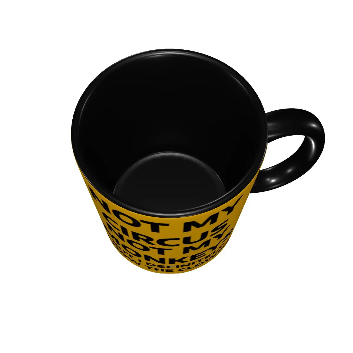 Not My Circus Not My Monkeys Coffee Mug DIY Personalized But I Definitely Know the Clowns Ceramic Milk Tea Mug view 4
