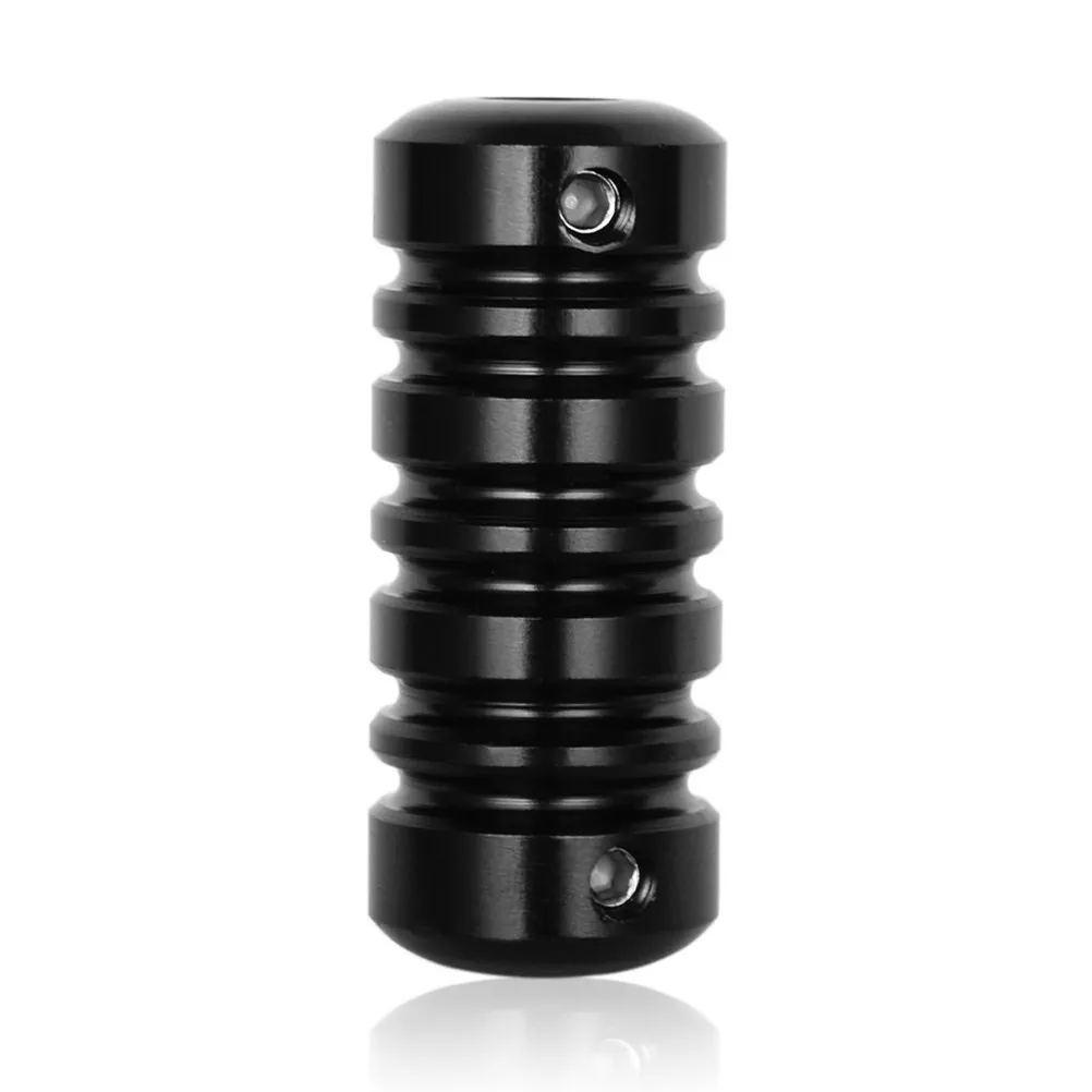 1Pcs Aluminum Alloy Tattoo Grip Black Easy Grip Tubes for Shader Liner Body Art Eyebrow Fits Standard Electric