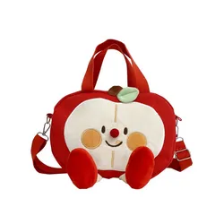 Girl cute canvas shoulder bag women funny small handbag