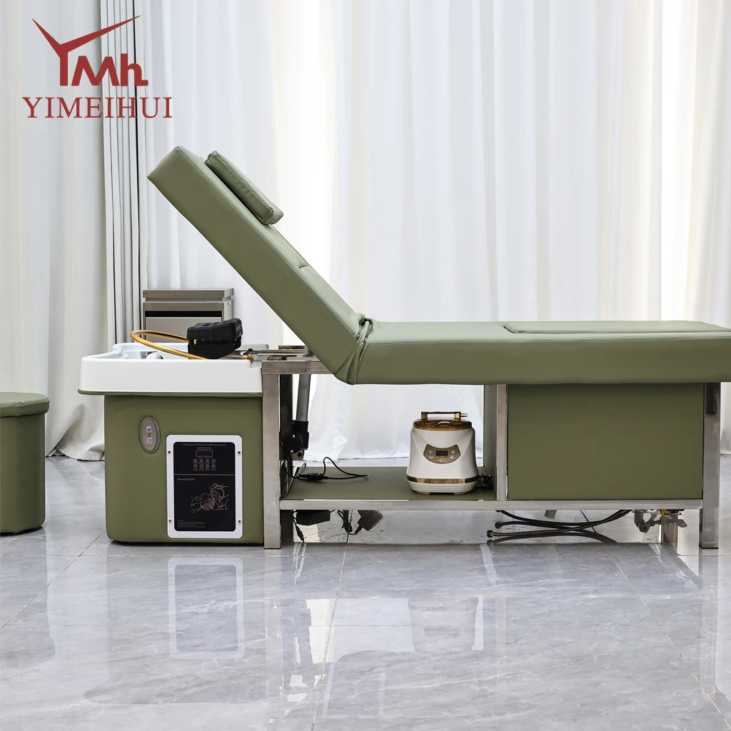 2-in1Electric Technology Head Therapy Foot Bath Integrated SPA Bad Quick One-touch Lift Supports USB Charging