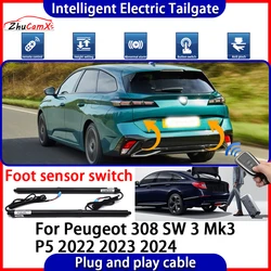 Car Automatic Lifting kit Opening Trunk Intelligent Electric Tail Gate Lift Tailgate for Peugeot 308 SW 3 Mk3 P5 2022 2023 2024