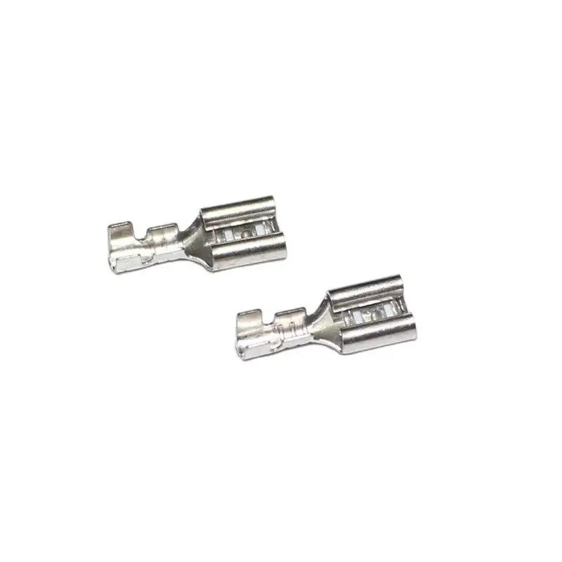 10Set 4.8 Mm Krimp Terminal Met Schede Ingevoegde Veer 4.8 Mm Mannelijke Vrouwelijke Spade Connector Voor 22-16awg Draad