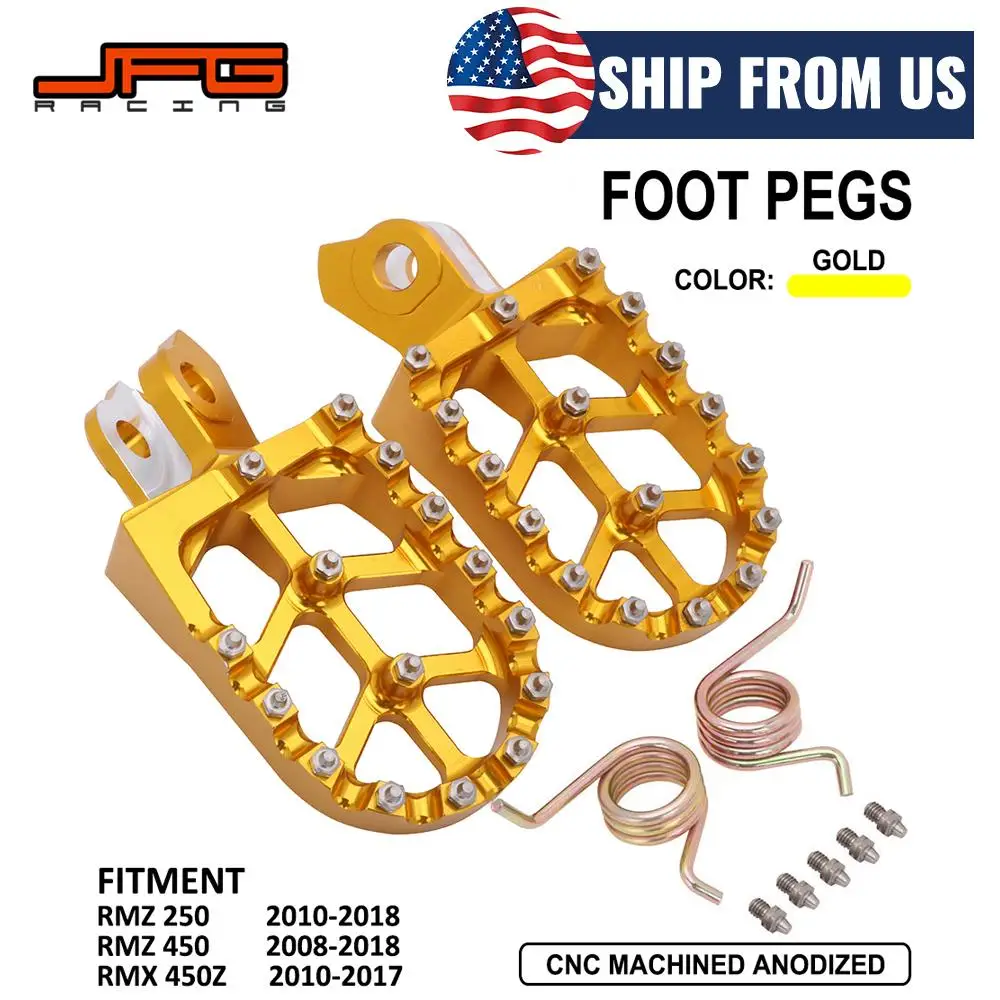 

Подножки для ног, подставки для ног, детали с ЧПУ для Suzuki RMZ250 2010-2019 RMZ450 2008-2019 RMX450Z 2010-2017, электрический мотоцикл для грязи