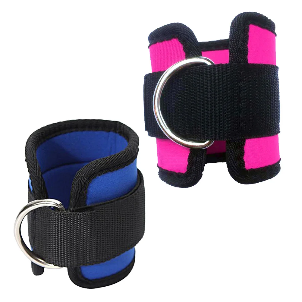 

2Pairs Ankle Bind Straps Durable Adjustable Foot Buckles for Leg Training Exercise Fitness Gear Ankle Protective Strap