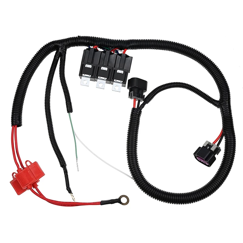 

Electric ECU Control Dual Fan Upgrade Wiring Connector Harness For Chevrolet GMC Silverado Tahoe Sierra 7L5533A226T Accessories