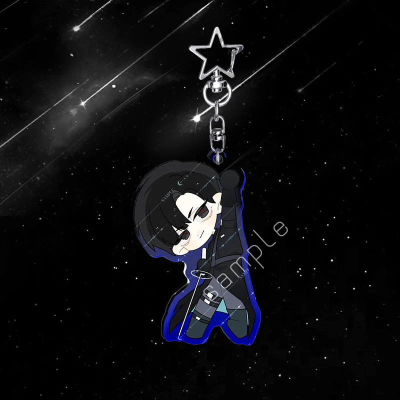 

Anime Alien Stage Till Ivan Badge Emblem Acrylic Pendant Keyring Keychain Tinplate Cospaly Cartoon Gift Decorate