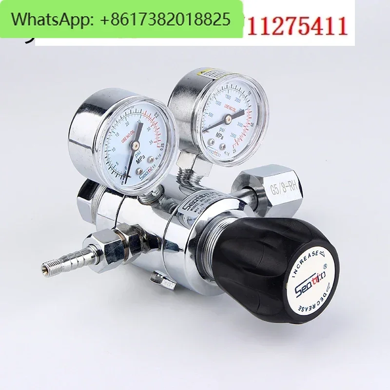 Bipolar pressure reducing valve oxygen nitrogen argon helium hydrogen methane pressure reducing valve pressure reducer