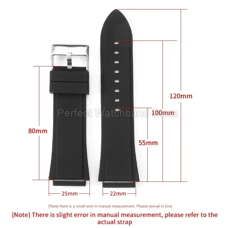 Exquisite Curved Interface Silicone Watchbands for Guess W0247g3 W0040g3 W0040g7 Series Elastic Comfortable Waterproof Strap22mm