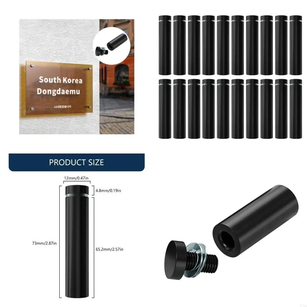 

M7DA Industrial Strength Sign Tacks Rustproof Commercial Display Hardware for Metal