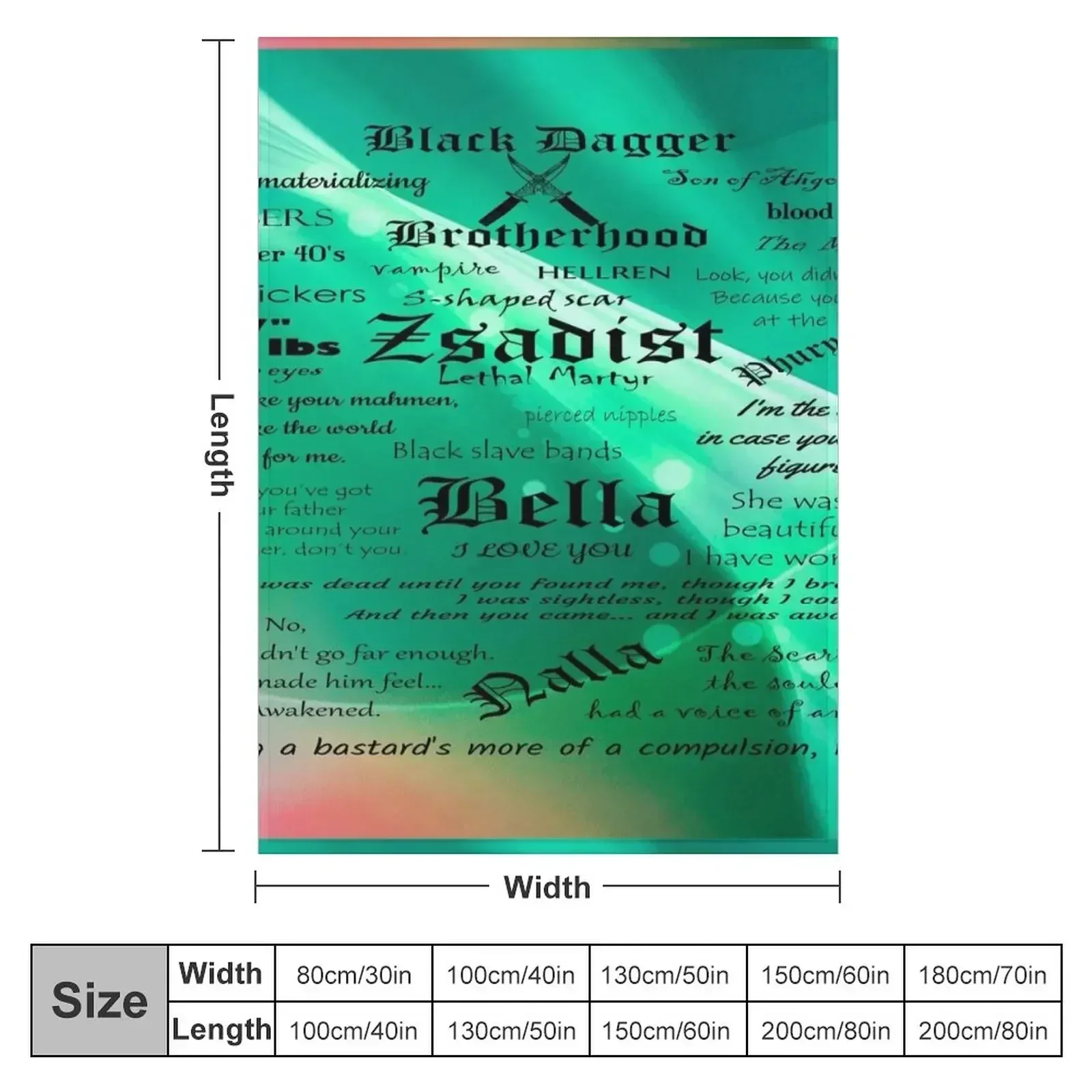 Zsadist Bella Black Dagger Brotherhood - I do not own the rights to this character all credit to the author J.R Wa Throw Blanket