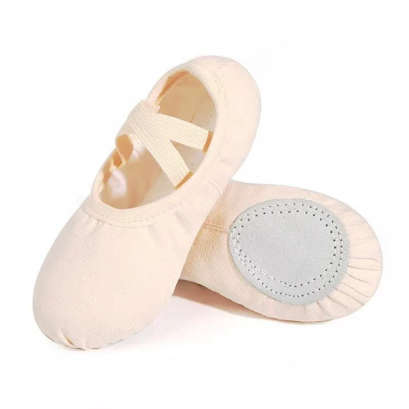 USHINE Women Ballet Shoes Canvas Girls Dance Slippers Split Sole Gymnastics Yoga Dancing Shoes Children Adult Ballerina Shoes