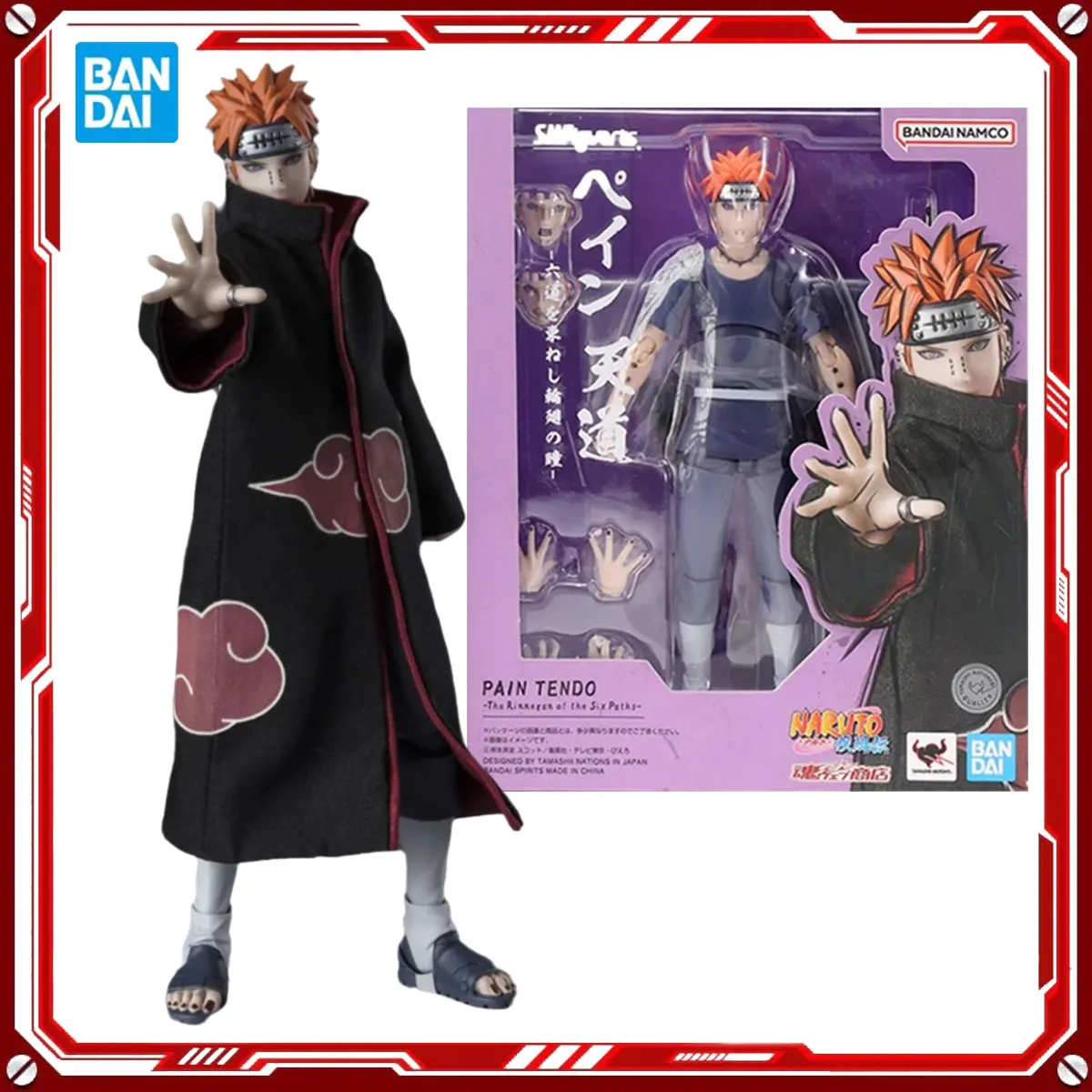 

Bandai натуральная аниме-модель Наруто, наборы болей, тендо, шесть дорожек, игрушки SHF, фигурка в сборе, модель, подарок для детей, рождественский подарок