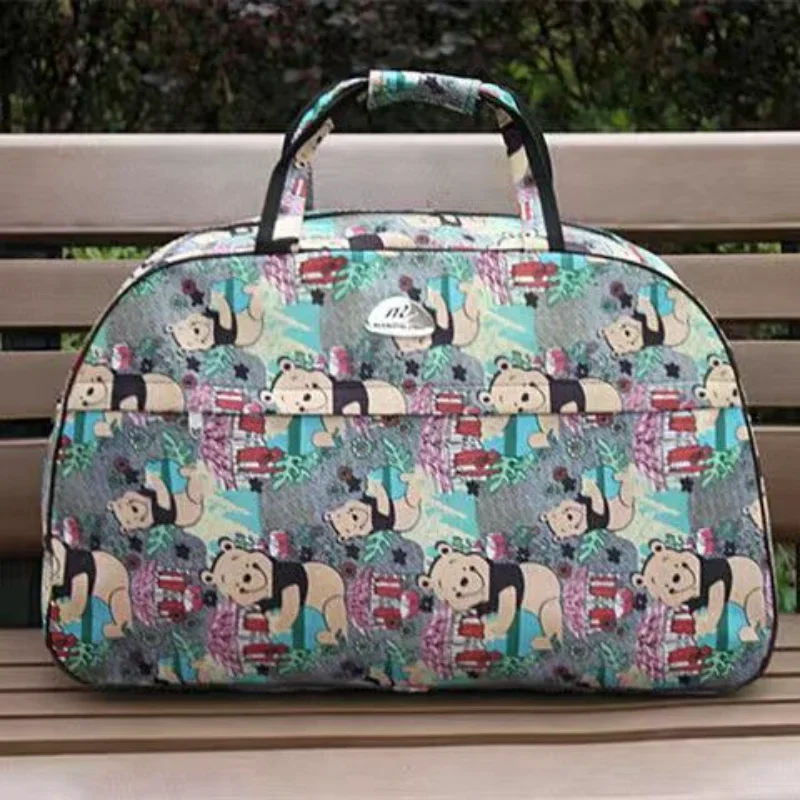 Disney winnie Luggage Bag anime Large Capacity Travel Bags cartoon Women WaterProof Handbags Fashion Shoulder Bag Accessories