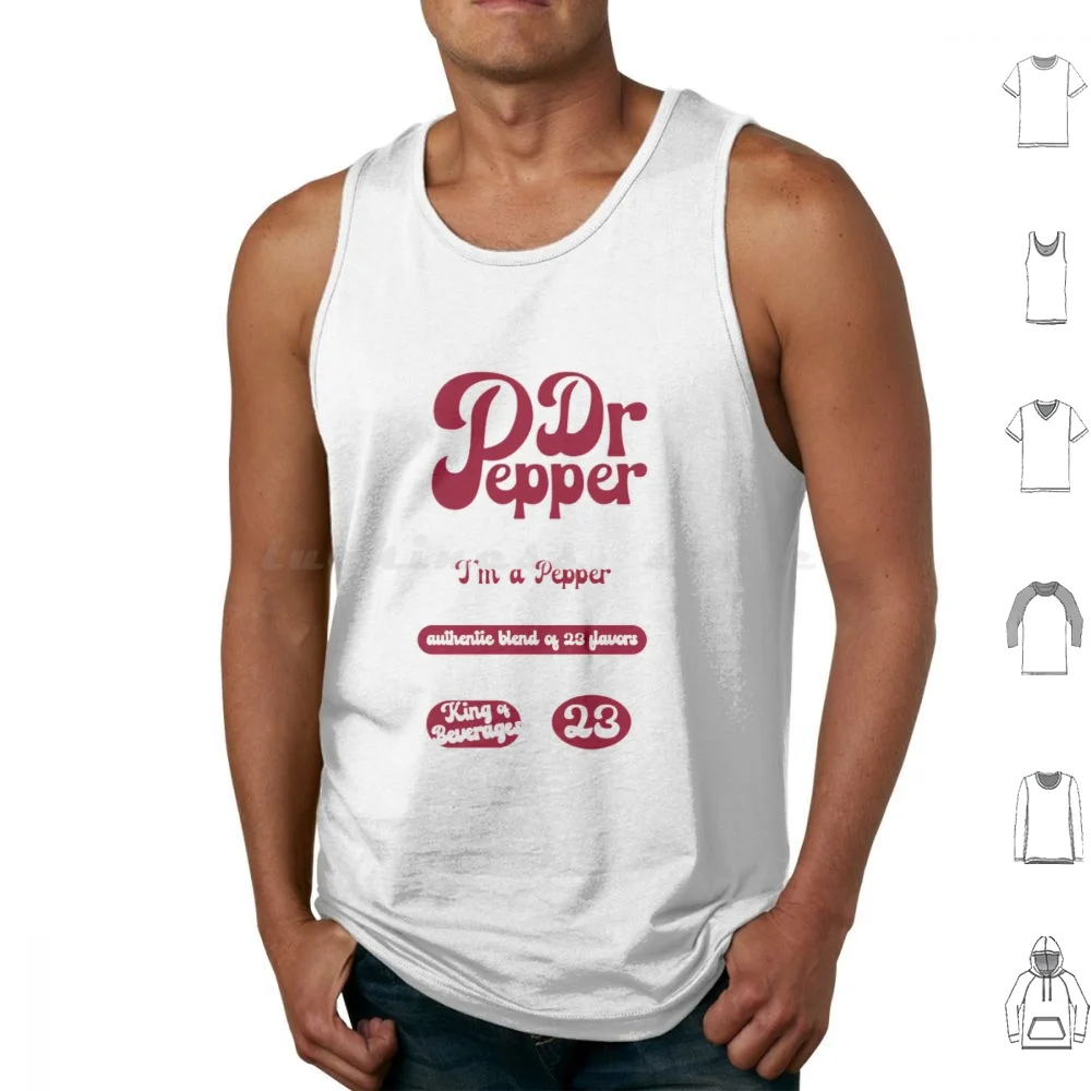 Dr Pepper Pack Tank Tops Vest Sleeveless Soda Pepper Drink Vintage Dr Pepper Funny Retro Dr Pop Coke Cute Steins Gate