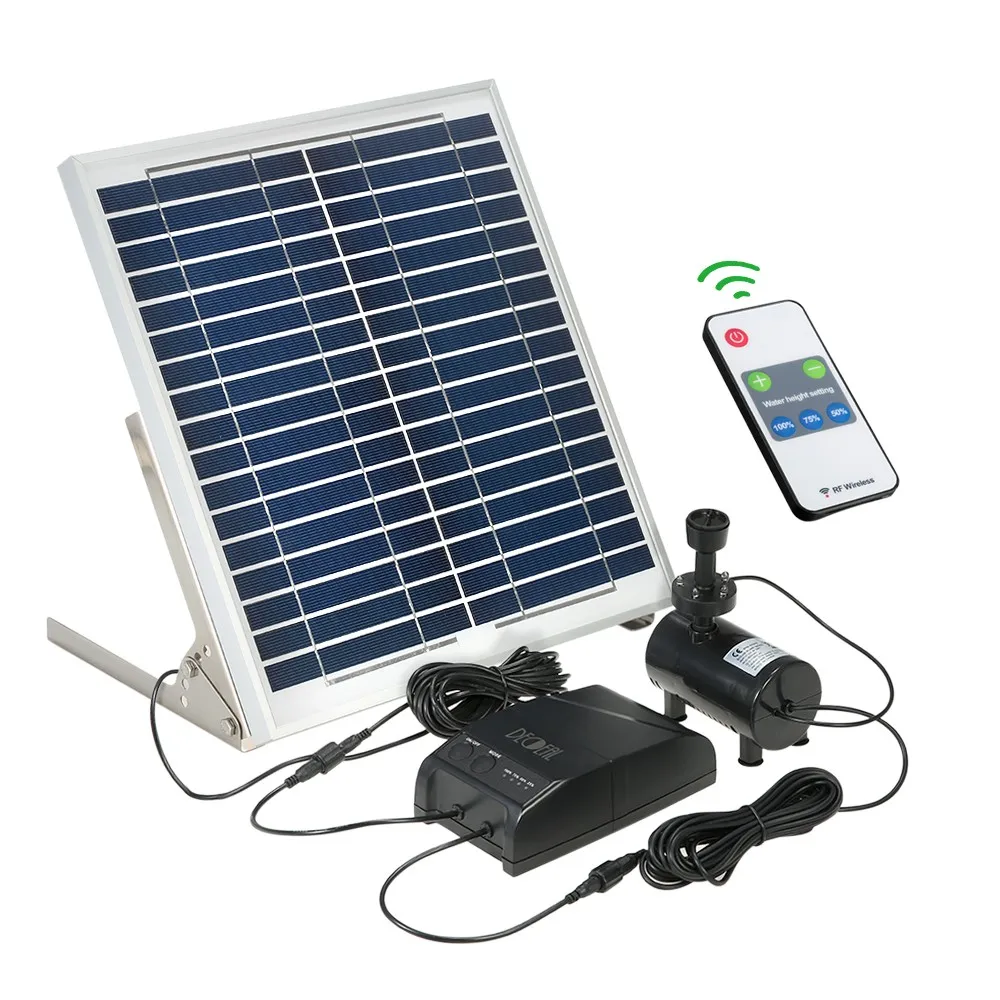 

Solar power DC brushless submerged good design with remote control water pump for garden pool pond