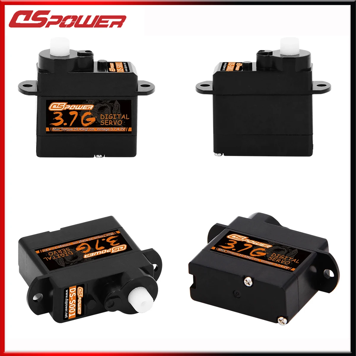 Dspower 3.7g micro coreless servo mini servos digitais jr plug para aviões drone avião de asa fixa helicóptero rc barco robô