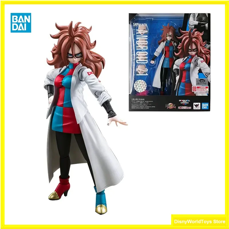 

100% Original Bandai S.H.Figuarts SHF Dragon Ball Fighters Android 21 In Stock Anime Action Collection Figures Model Toys