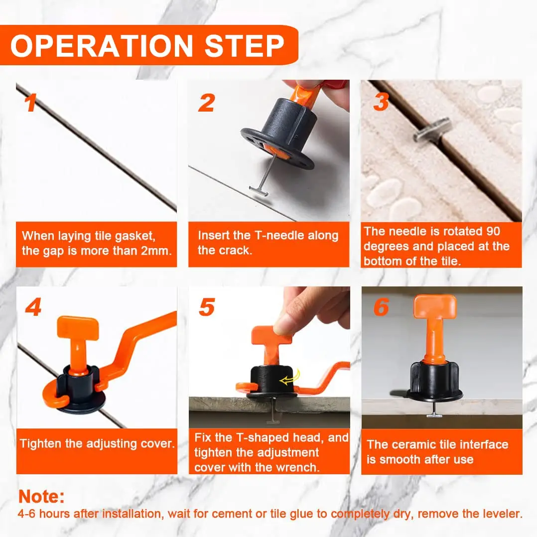 Agulhas de aço de substituição para parede de revestimento Sistema de nivelamento de telha Nivelador Substituível Pin de aço sobressalente