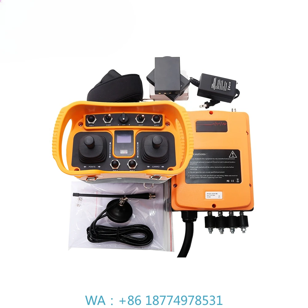 adio Remote Control and TransmitterQ5000+ UHF 433MHz Industrial Tower Crane Two Joystick R
