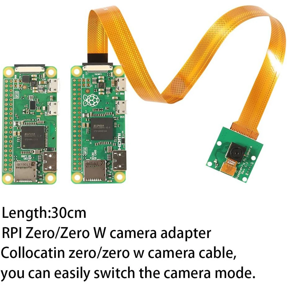 Per modulo fotocamera Raspberry Pi, 5MP 1080p con modulo videocamera sensore OV5647 per Raspberry Pi 2, Pi 3 3B +, Pi 4 , Pi Zero W