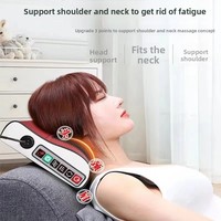 Multifunctional Neck Massager Pillow Hot Compress Kneading Lumbar Spine Massage Device for Neck Waist Back Shoulder Leg