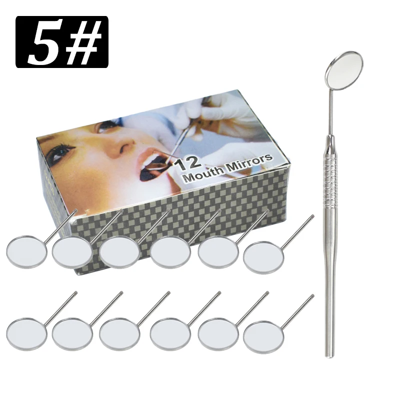 Dental mouth mirror handle Oral Care Teeth Clean Consumables stainless steel tool