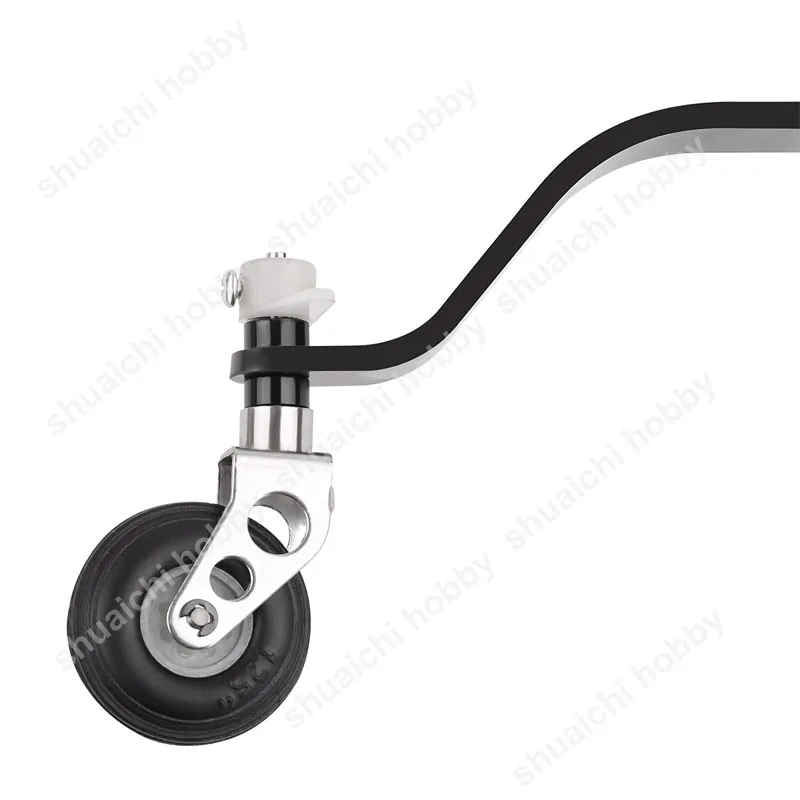 Kit d'Assemblage de Roue Arrière en Fibre de Carbone pour Train d'Atterrissage, pour Modèle d'Avion RC, 26CC/50CC/100CC, 1 Ensemble