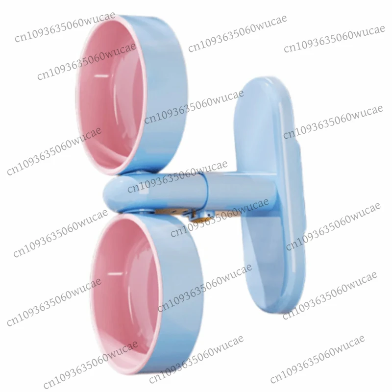 

Suction Cup Type Pet Feeding Basin Protect Cervical Spine Rotatable Cat Food Water Bowl 5 Gear Height Adjustable Detachable