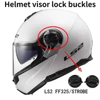 LS2 FF300 FF325 Helmet Visor Lock Buckles All Black Original Genuine Lens Base Motorcycle Helm Buckle Latch