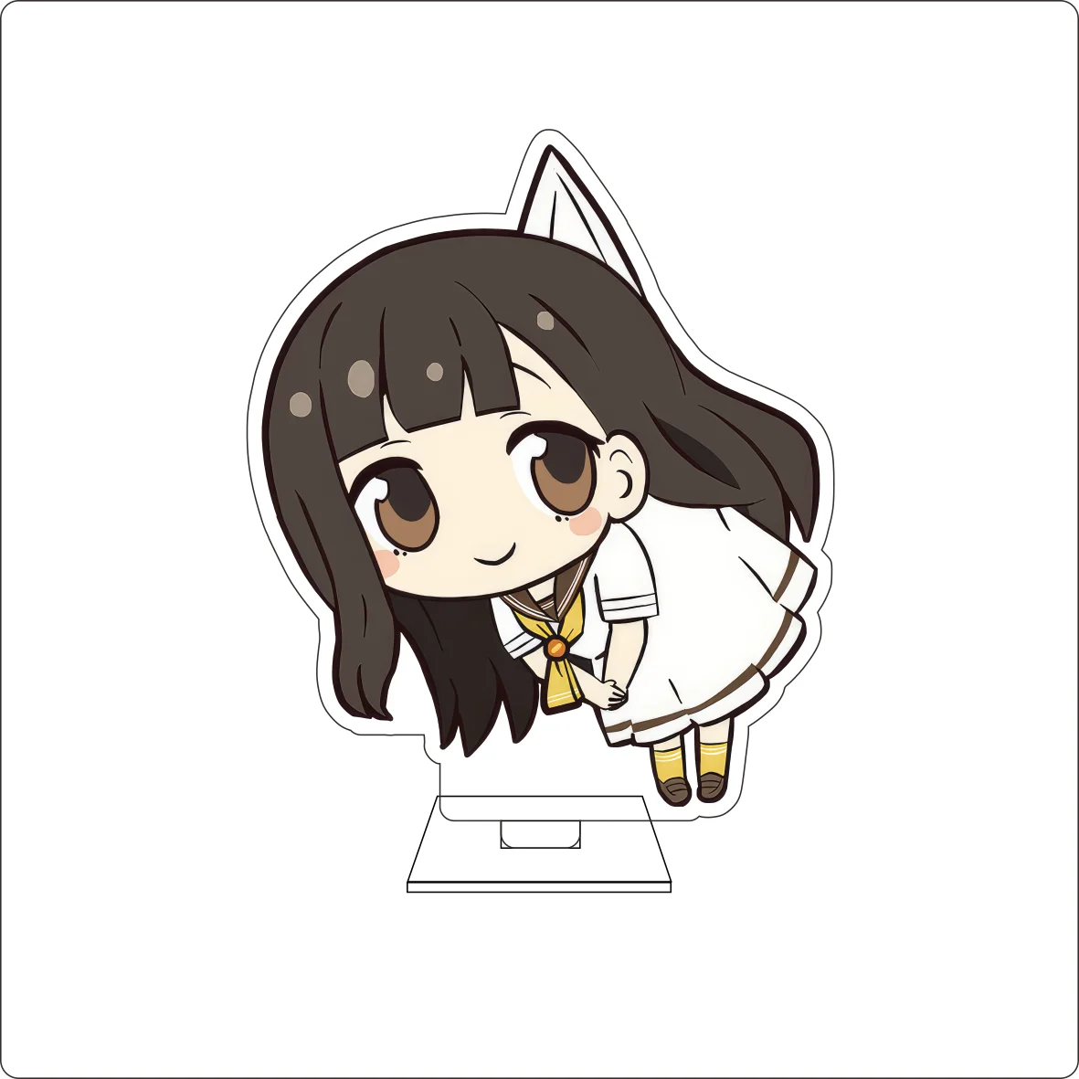 10CM Anime Makeine: Too Many Losing Heroines! Cosplay Cute Acrylic Figure Stand Plate Anna Yanami Ornaments Gifts view 3