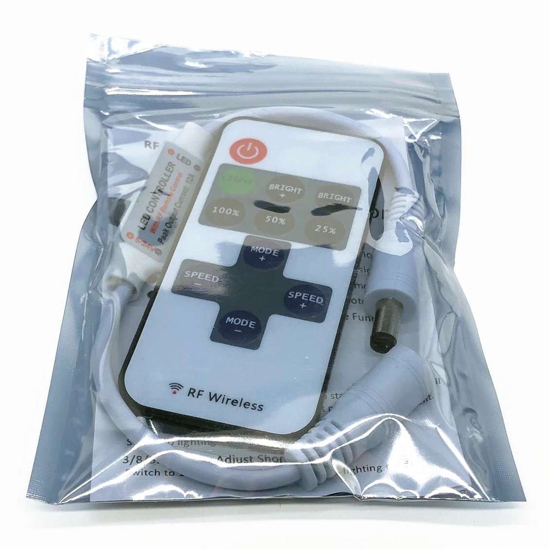 12 24 V 11 Keys RF LED Strip Controller Mini Dimmer RF Remote DC 5V 12V 24V Controller For LED 5050 2835 Strip Single Color