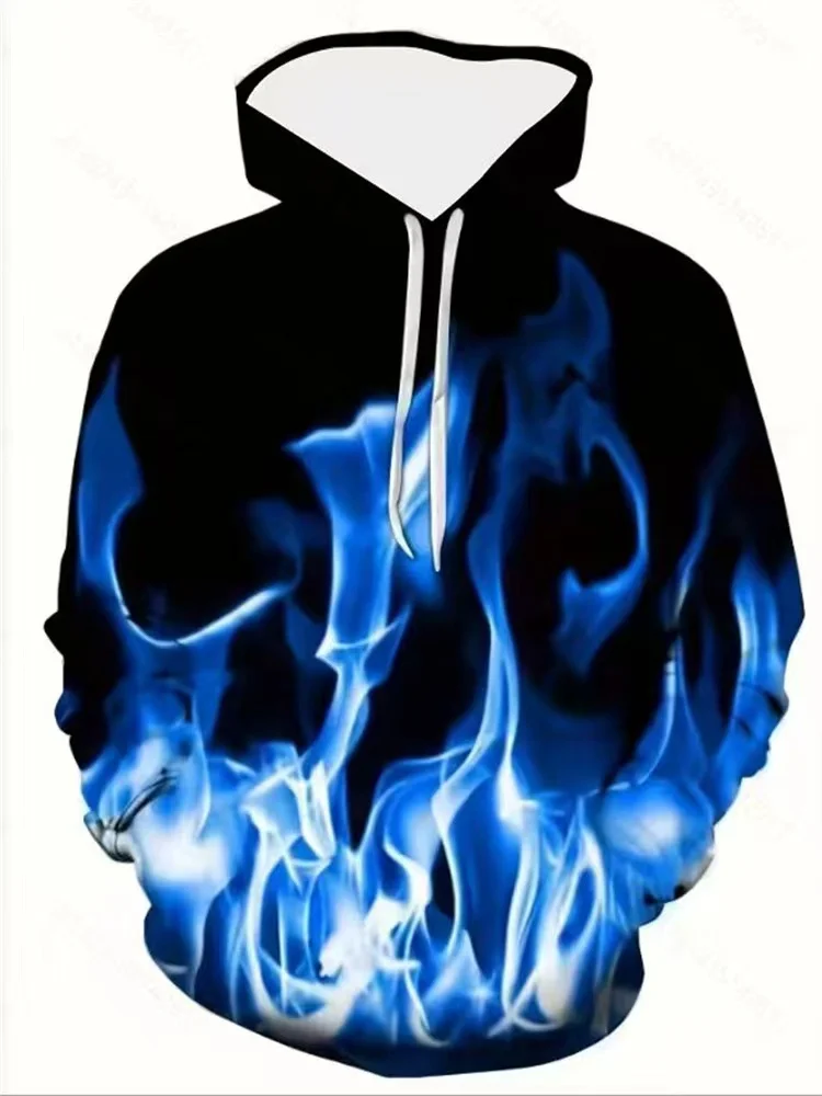 New Printed Unisex Hoodies Novelty Print 3D Patternv Hooded Pullover Sweatshirt With Pocket Hoodie Streetwear Loose Comfortable