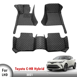 For Toyota C-HR CHR Hybrid 2024 2023 2022 2021 2020 2019 2018 2017 2016 Car Floor Mats Auto Carpets Interior Accessories Covers